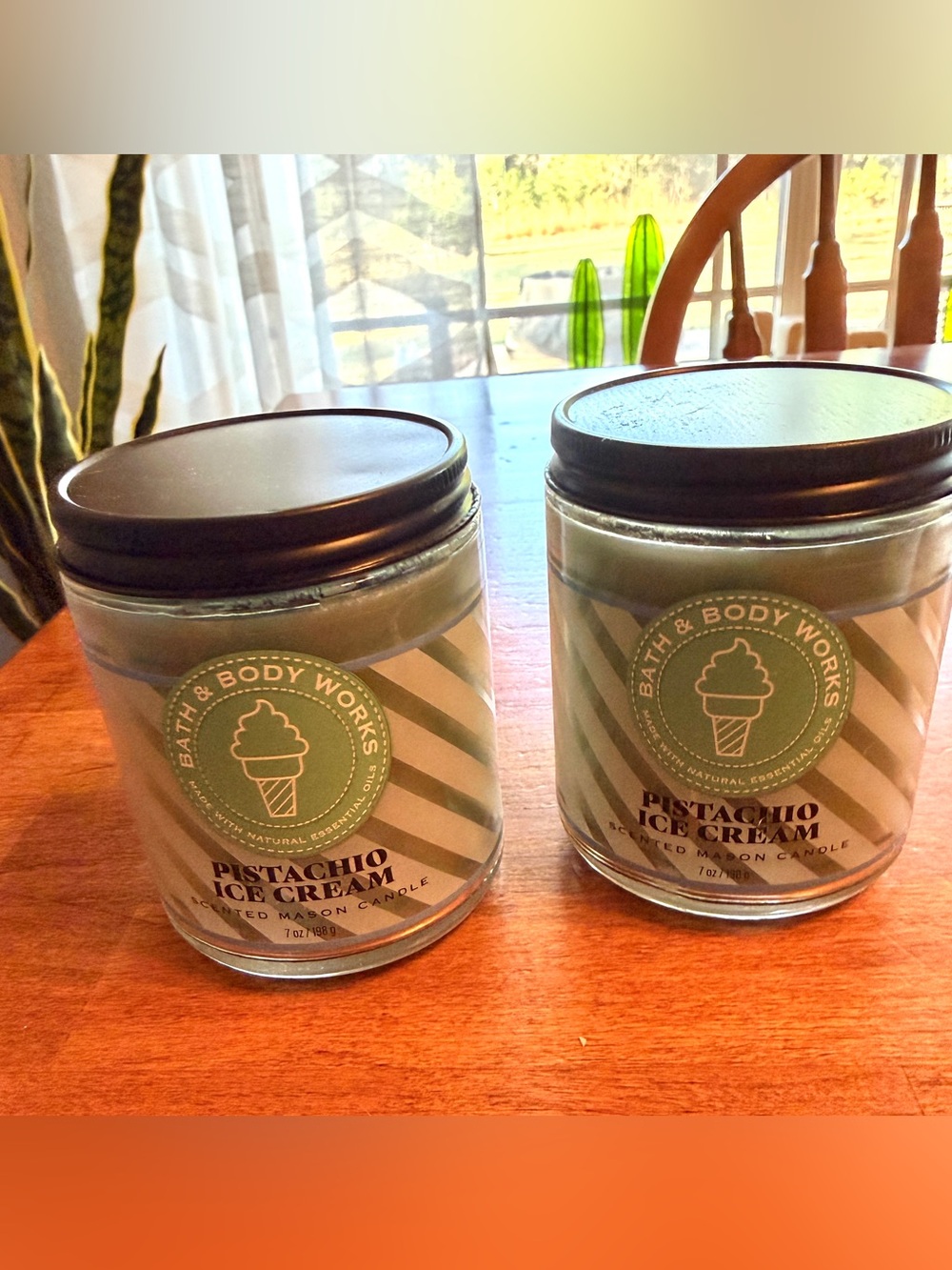Bath and Body Works Set of 2 - Pistachio Ice Cream Single Wick